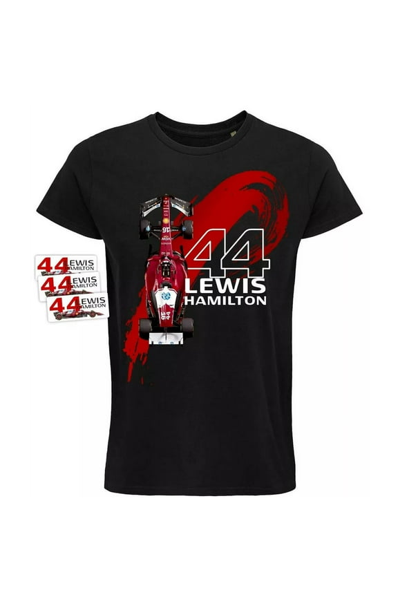 Lewis Hamilton 2025 Red F1 Formula One T-Shirt Gift For Fan,Black Color,Size XL
