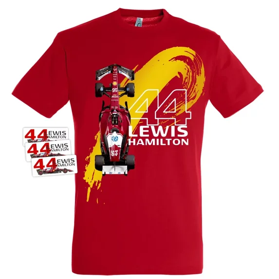 Lewis Hamilton 2025 Red F1 Formula One T-Shirt Gift For Fan,Red Color,Size XL