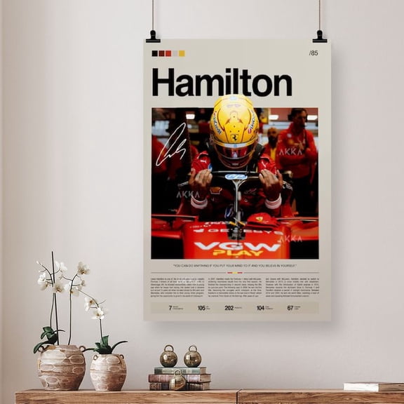 Lewis Hamilton Poster Size 24''x36'' Goldengate