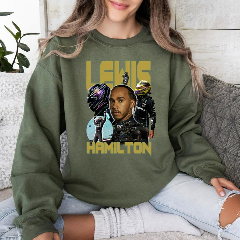 Lewis Hamilton Shirt Formula 1 Racing Team Mercedes 90s Vintage x Bootleg Style Rap Tee Gifts for Him and Her Walmart