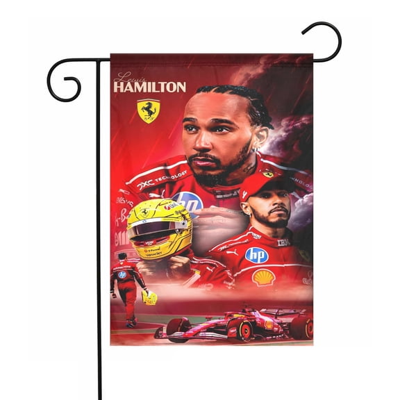 Lewis Hamilton garden flag perfect for outdoor decoration28"x40"