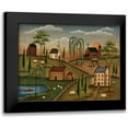 thumbnail image 1 of Lewis, Kim 18x15 Black Modern Framed Museum Art Print Titled - Village Day, 1 of 5
