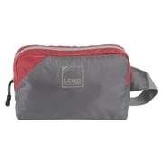 Lewis N. Clark Packable Slashpack Zip Pouch, Gray Red
