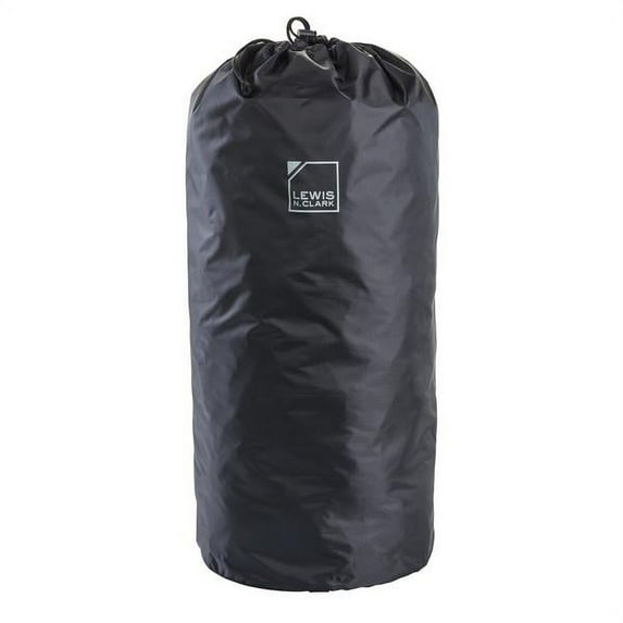 Lewis N Clark Stuff Drawstring Bag, 22" x 10", Black