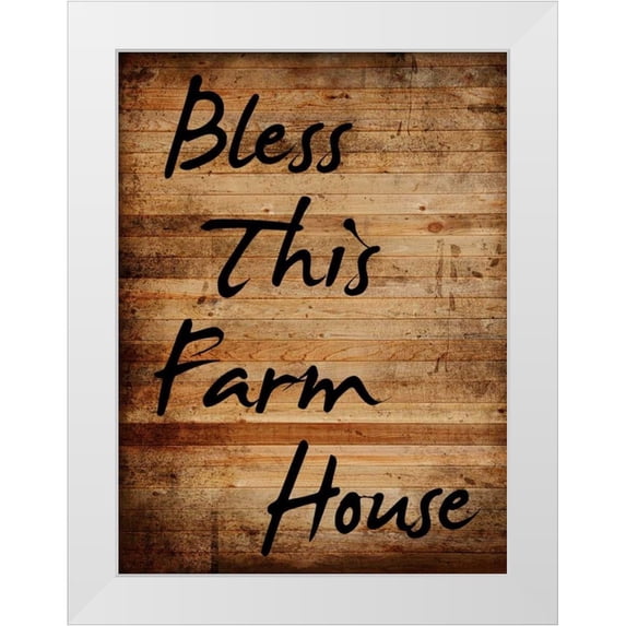 Lewis, Sheldon 11x14 White Modern Wood Framed Museum Art Print Titled - Bless This Farm House
