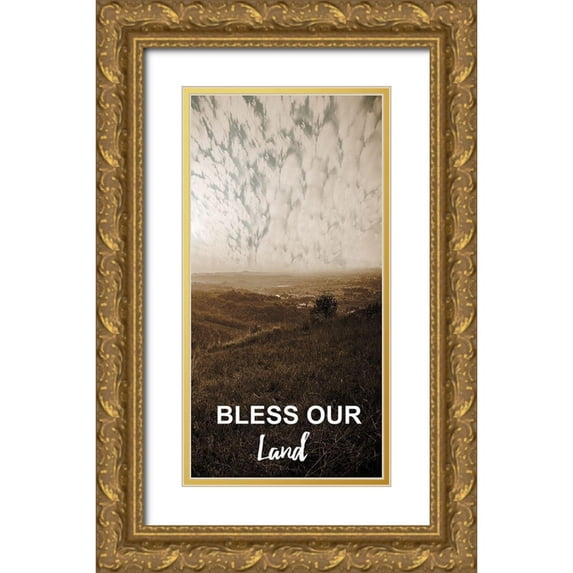 Lewis, Sheldon 11x18 Gold Ornate Wood Framed with Double Matting Museum Art Print Titled - Evening Cool