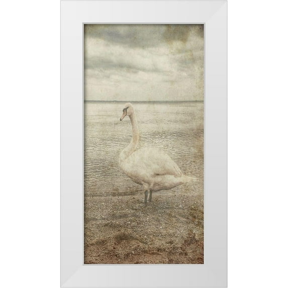 Lewis, Sheldon 11x18 White Modern Wood Framed Museum Art Print Titled - Coast Bird Watch