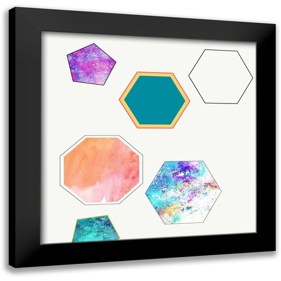 Lewis, Sheldon 12x12 Black Modern Framed Museum Art Print Titled - Get In Shape 2