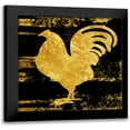 thumbnail image 1 of Lewis, Sheldon 12x12 Black Modern Framed Museum Art Print Titled - Gold Rush Rooster, 1 of 5