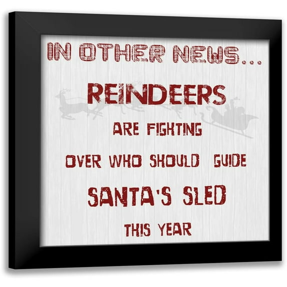 Lewis, Sheldon 12x12 Black Modern Framed Museum Art Print Titled - In Other News