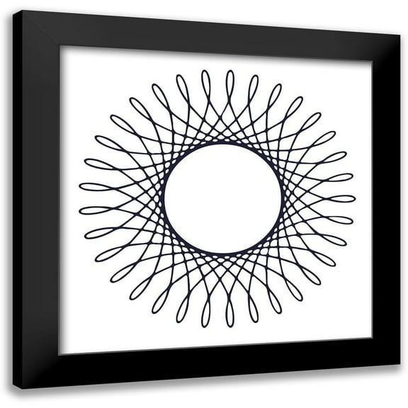 Lewis, Sheldon 12x12 Black Modern Framed Museum Art Print Titled - Royal Gate Navy 1