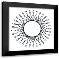 Lewis, Sheldon 12x12 Black Modern Framed Museum Art Print Titled - Royal Gate Navy 1