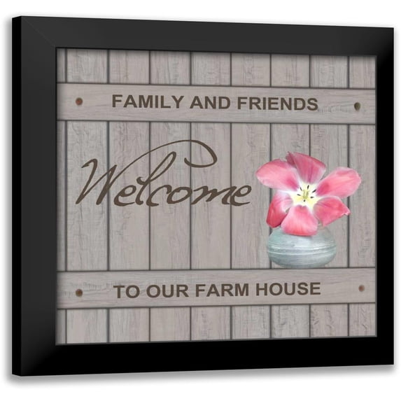 Lewis, Sheldon 12x12 Black Modern Framed Museum Art Print Titled - Welcome