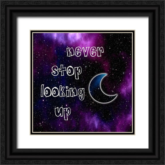 Lewis, Sheldon 12x12 Black Ornate Wood Framed with Double Matting Museum Art Print Titled - Looking Up