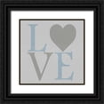thumbnail image 1 of Lewis, Sheldon 12x12 Black Ornate Wood Framed with Double Matting Museum Art Print Titled - Love From The Heart 2, 1 of 4