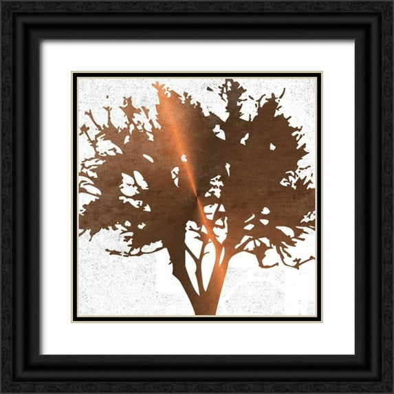 Lewis, Sheldon 12x12 Black Ornate Wood Framed with Double Matting Museum Art Print Titled - Tree of Wisdom 4