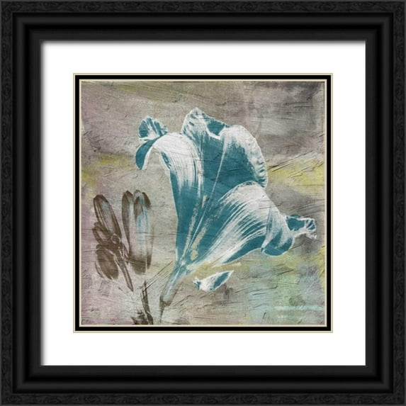 Lewis, Sheldon 12x12 Black Ornate Wood Framed with Double Matting Museum Art Print Titled - Vibrany Lily 3