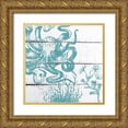 thumbnail image 1 of Lewis, Sheldon 12x12 Gold Ornate Wood Framed with Double Matting Museum Art Print Titled - Blue Under 1, 1 of 4