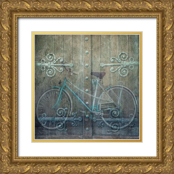 Lewis, Sheldon 12x12 Gold Ornate Wood Framed with Double Matting Museum Art Print Titled - Vintage Ride