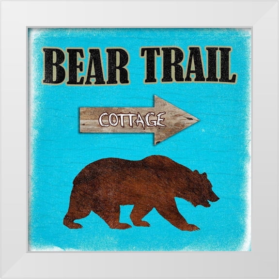 Lewis, Sheldon 12x12 White Modern Wood Framed Museum Art Print Titled - Bear Trail Cottage