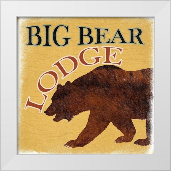 Lewis, Sheldon 12x12 White Modern Wood Framed Museum Art Print Titled - Big Bear Lodge
