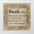 thumbnail image 1 of Lewis, Sheldon 12x12 White Modern Wood Framed Museum Art Print Titled - Trust In The Lord, 1 of 4