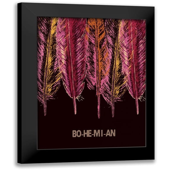Lewis, Sheldon 12x14 Black Modern Framed Museum Art Print Titled - Bohemian Meaning