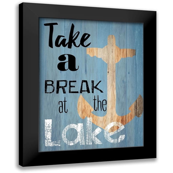 Lewis, Sheldon 12x14 Black Modern Framed Museum Art Print Titled - Lake Time
