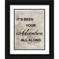 thumbnail image 1 of Lewis, Sheldon 12x14 Black Ornate Wood Framed with Double Matting Museum Art Print Titled - Your Travel Adventure, 1 of 4