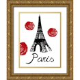 thumbnail image 1 of Lewis, Sheldon 12x14 Gold Ornate Wood Framed with Double Matting Museum Art Print Titled - Red Paris, 1 of 4