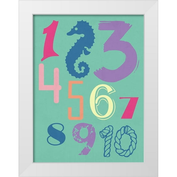 Lewis, Sheldon 12x14 White Modern Wood Framed Museum Art Print Titled - 123 Sea