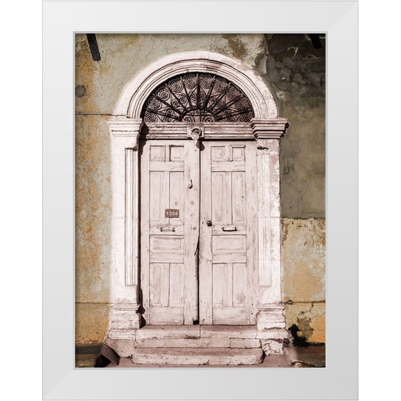 Lewis, Sheldon 12x14 White Modern Wood Framed Museum Art Print Titled - Toned Vintage Door