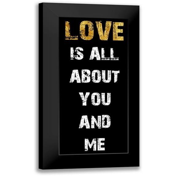 Lewis, Sheldon 13x24 Black Modern Framed Museum Art Print Titled - Love 1