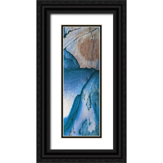 Lewis, Sheldon 13x32 Black Ornate Wood Framed with Double Matting Museum Art Print Titled - Contour 2