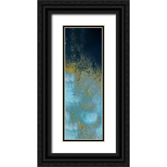Lewis, Sheldon 13x32 Black Ornate Wood Framed with Double Matting Museum Art Print Titled - Evening Sky 2