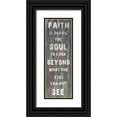 thumbnail image 1 of Lewis, Sheldon 13x32 Black Ornate Wood Framed with Double Matting Museum Art Print Titled - Faiths Power, 1 of 4