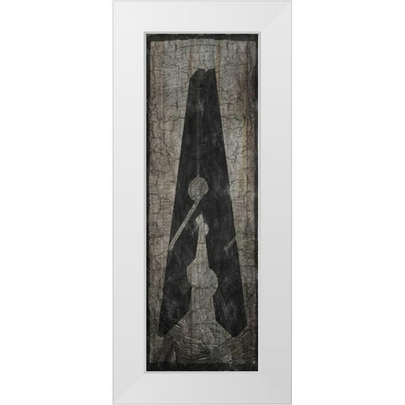 Lewis, Sheldon 13x32 White Modern Wood Framed Museum Art Print Titled - Retro Laundry Pin 2