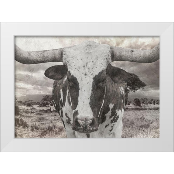 Lewis, Sheldon 14x11 White Modern Wood Framed Museum Art Print Titled - Steer