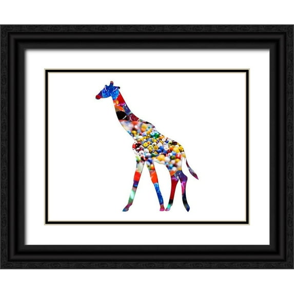 Lewis, Sheldon 14x12 Black Ornate Wood Framed with Double Matting Museum Art Print Titled - Colors In The Rafter