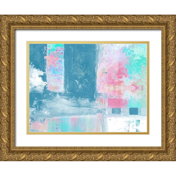 Lewis, Sheldon 14x12 Gold Ornate Wood Framed with Double Matting Museum Art Print Titled - Anticosa 1