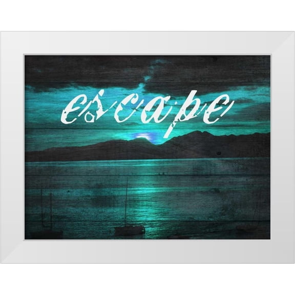 Lewis, Sheldon 14x12 White Modern Wood Framed Museum Art Print Titled - Escape