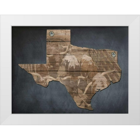Lewis, Sheldon 14x12 White Modern Wood Framed Museum Art Print Titled - Texas Bred