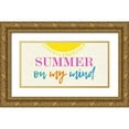 thumbnail image 1 of Lewis, Sheldon 14x9 Gold Ornate Wood Framed with Double Matting Museum Art Print Titled - Summer, 1 of 4