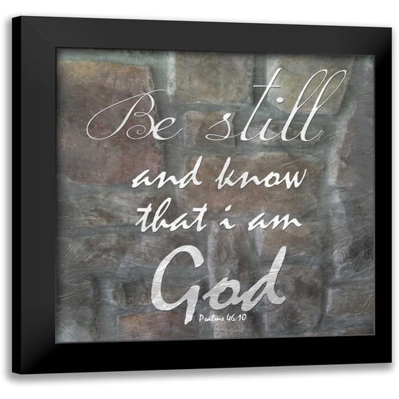 Lewis, Sheldon 15x15 Black Modern Framed Museum Art Print Titled - Be Still