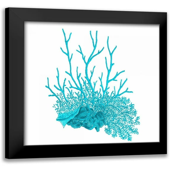 Lewis, Sheldon 15x15 Black Modern Framed Museum Art Print Titled - Blue Coral 2