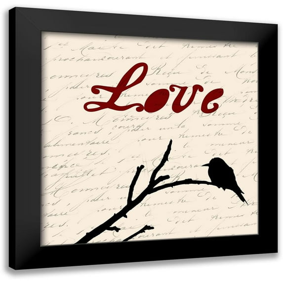Lewis, Sheldon 15x15 Black Modern Framed Museum Art Print Titled - Love