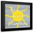thumbnail image 1 of Lewis, Sheldon 15x15 Black Modern Framed Museum Art Print Titled - Ray Of Sunshine, 1 of 5