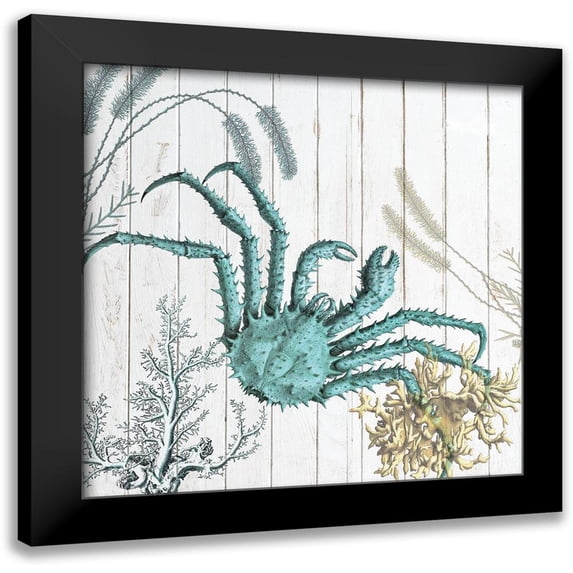Lewis, Sheldon 15x15 Black Modern Framed Museum Art Print Titled - Salt Water Blue 2