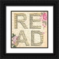 thumbnail image 1 of Lewis, Sheldon 15x15 Black Ornate Wood Framed with Double Matting Museum Art Print Titled - Read Book A, 1 of 4