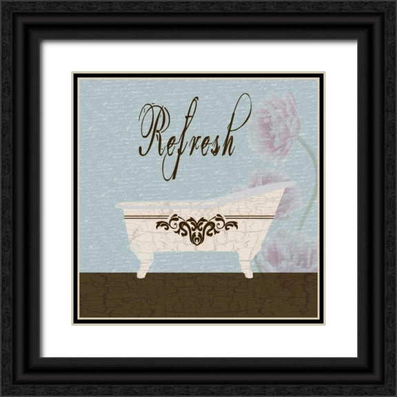 Lewis, Sheldon 15x15 Black Ornate Wood Framed with Double Matting Museum Art Print Titled - Refresh Mocha